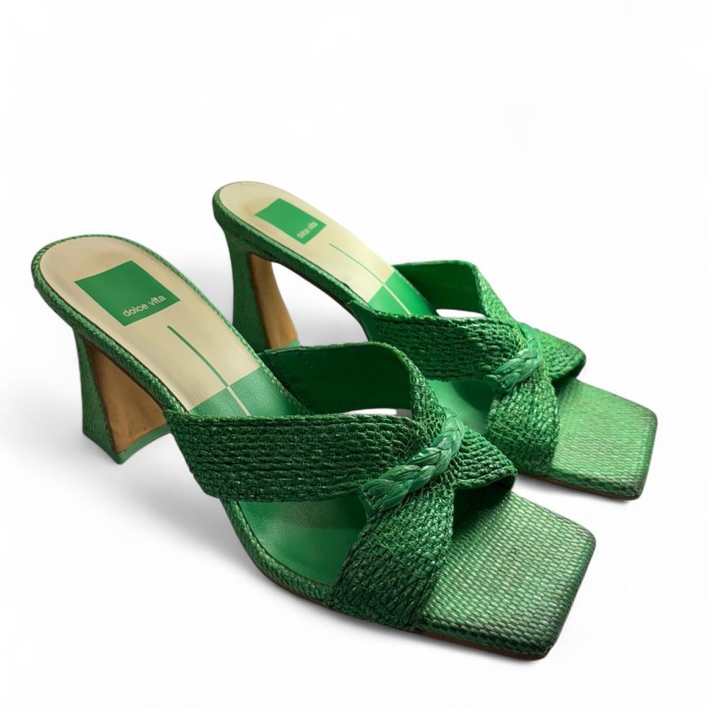 Dolce Vita Green Women's Heels - Picture 2 of 5